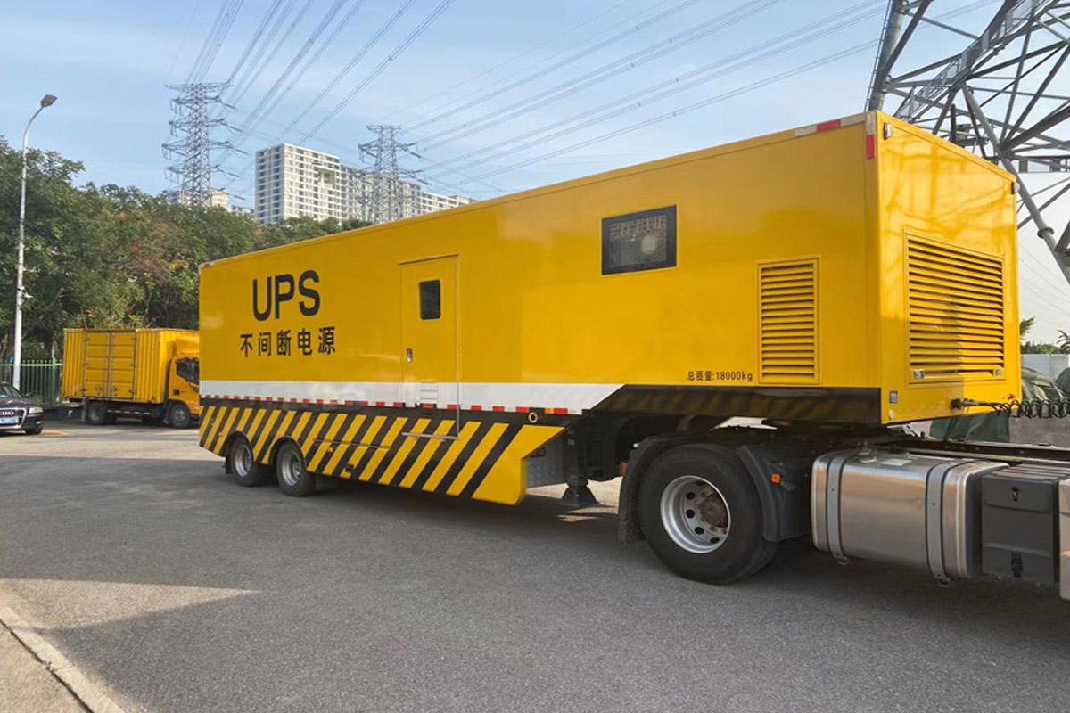 关岭发电机租赁施工现场